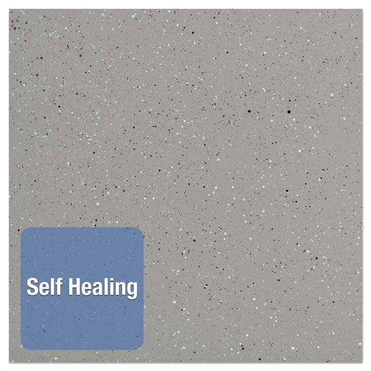 Contour Granite Board, 48" x 36", Granite Gray Surface, Black Plastic Frame