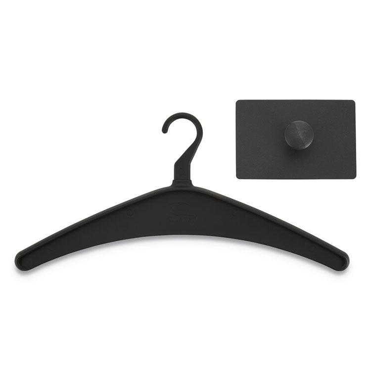 Magnetic Coat Hook With Heavy-Duty Hanger, Metal Hook, Black