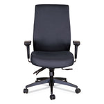 Alera Wrigley Series 24/7 High Performance High-Back Multifunction Task Chair, Supports 300 Lb, 17.24" To 20.55" Seat, Black