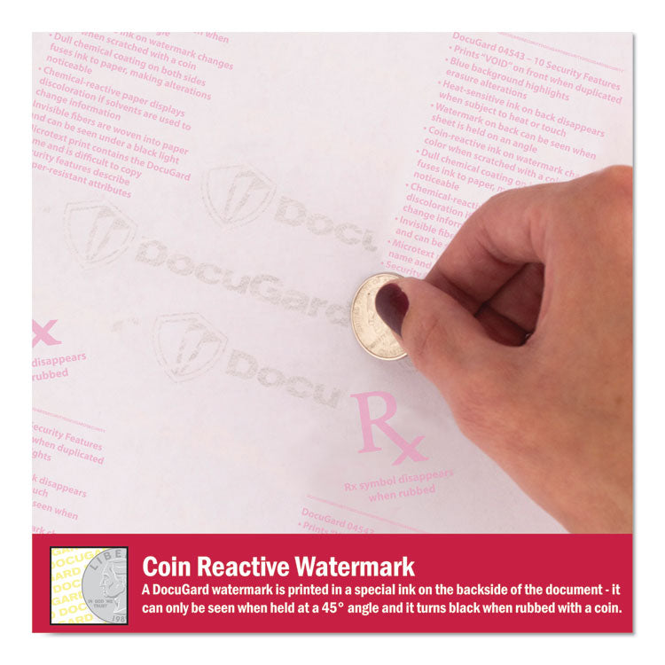 Medical Security Papers, 24 lb Bond Weight, 8.5 x 11, Blue, 500/Ream