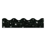 Sparkle Terrific Trimmers, Sparkles, 2.75" x 32 ft, Black Sparkle, 12/Set