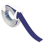 Self-Adhesive Glossy Labeling Tape For Embossers, 0.37" X 12 Ft Roll, Blue
