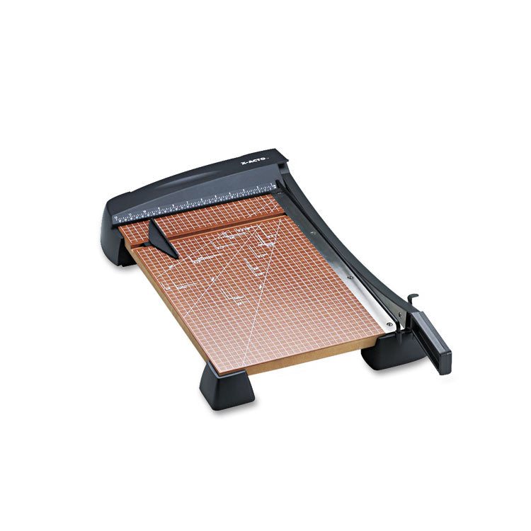 Heavy-Duty Wood Base Guillotine Trimmer, 15 Sheets, 18" Cut Length, 12 X 18