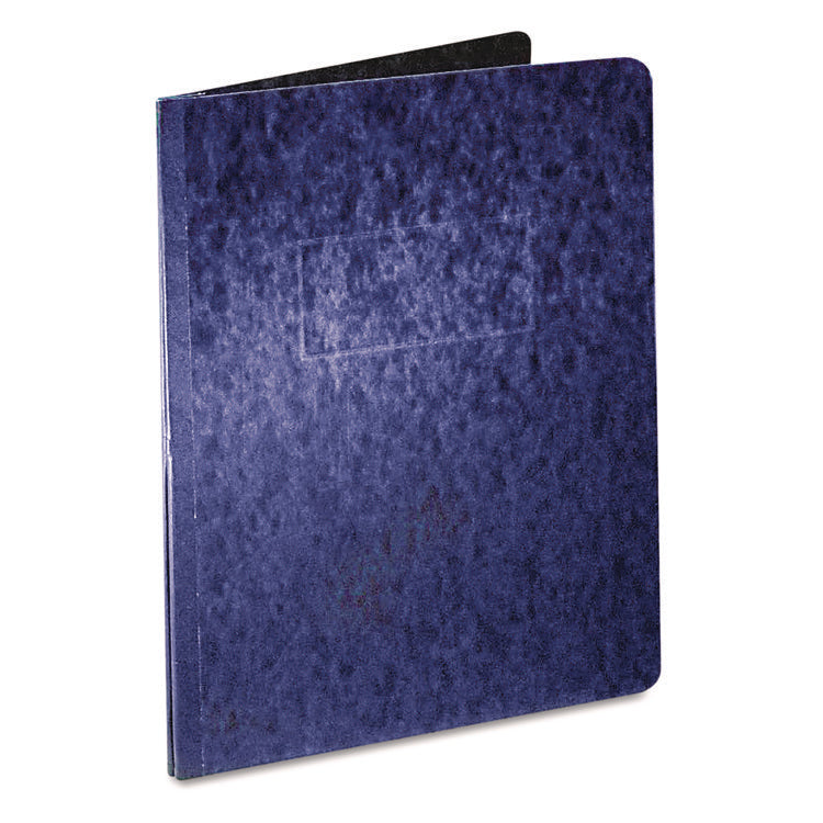 Heavyweight Pressguard And Pressboard Report Cover W/ Reinforced Side Hinge, 2-Prong Fastener, 3" Cap, 8.5 X 11, Dark Blue