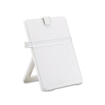 Non-Magnetic Desktop Copyholder, 25 Sheet Capacity, Plastic, Platinum