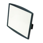 Partition Additions Dry Erase Board, 15.38" x 13.25", White Surface, Dark Graphite Gray HPS/Plastic Frame