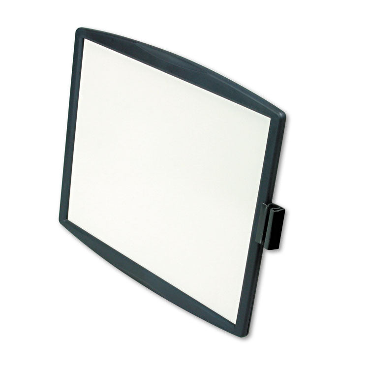 Partition Additions Dry Erase Board, 15.38" x 13.25", White Surface, Dark Graphite Gray HPS/Plastic Frame