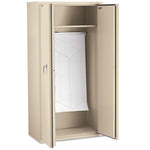 Storage Cabinet, 36w x 19.25d x 72h, UL Listed 350 Degree, Parchment