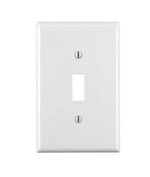 1 Gang Thermoset Plastic Wall Plate in White (L80501W)