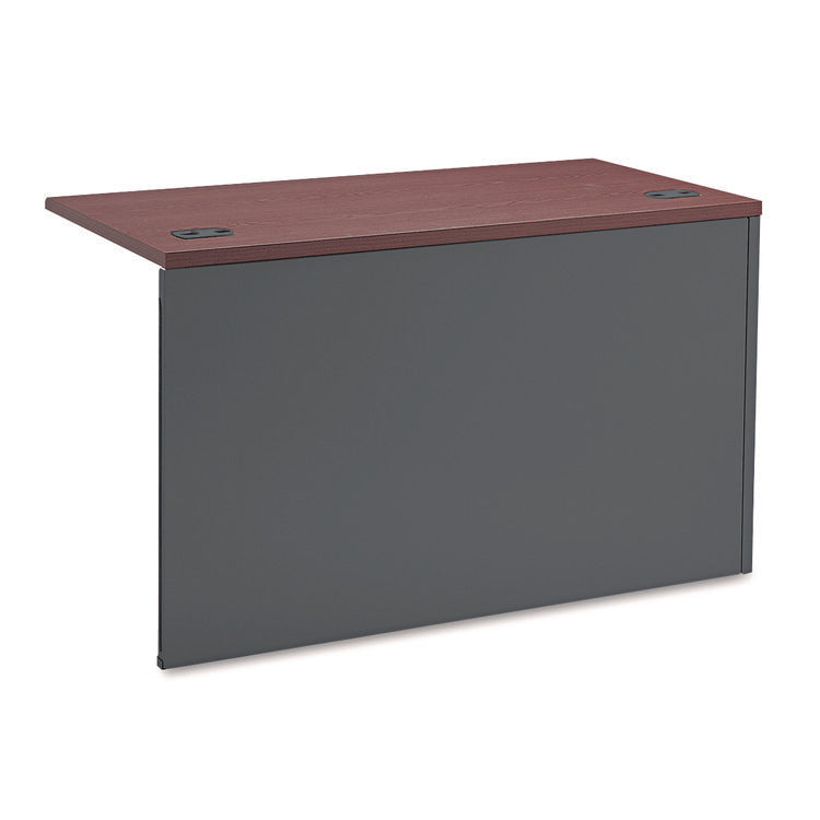 38000 Series Flush Return, Left, 48w x 24d x 29.5h, Mahogany/Charcoal