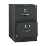510 Series Vertical File, 2 Legal-Size File Drawers, Black, 18.25" X 25" X 29"
