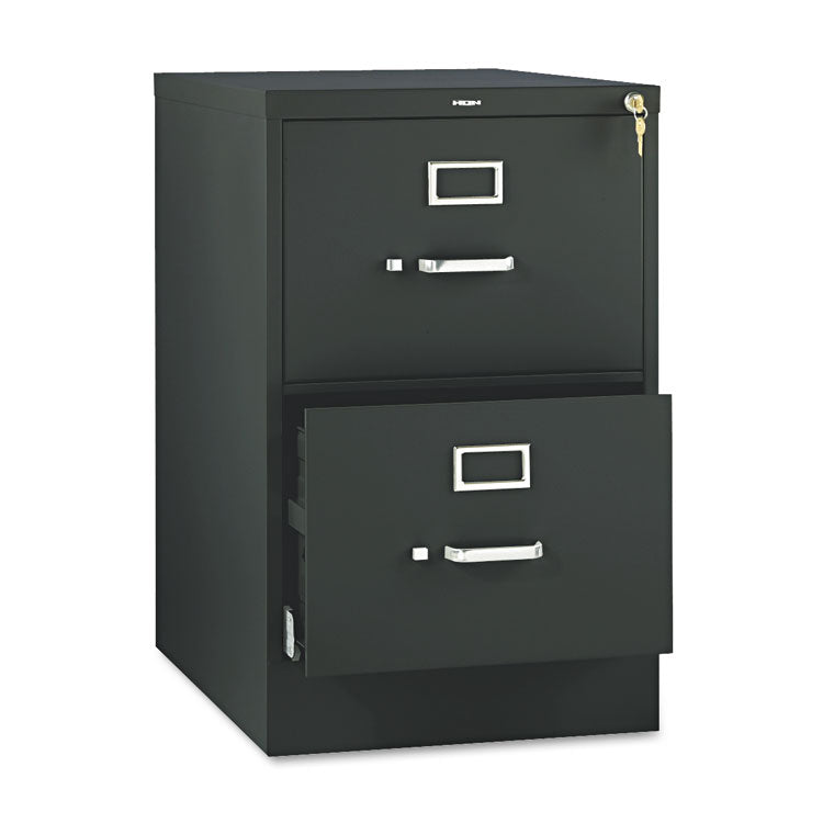 510 Series Vertical File, 2 Legal-Size File Drawers, Black, 18.25" X 25" X 29"