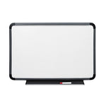 Ingenuity Dry Erase Board, 48" x 36", White Surface, Charcoal Gray Polyethylene Frame