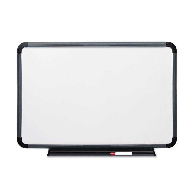 Ingenuity Dry Erase Board, 48" x 36", White Surface, Charcoal Gray Polyethylene Frame