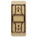 OfficeWorks Classic Wood-Laminate Folding Table, Straight Legs, Rectangular, 48" x 24" x 29", Walnut