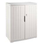 Rough n Ready Storage Cabinet, Two-Shelf, 36w x 22d x 46h, Platinum
