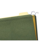 Hanging File Folders with Innovative Top Rail, Legal Size, 1/4-Cut Tabs, Standard Green, 20/Pack