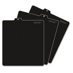 A-Z Cd File Guides, 1/3-Cut Top Tab, A To Z, 5 X 5.75, Black, 26/set