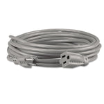 Indoor Heavy-Duty Extension Cord, 15 ft, 13 A, Gray