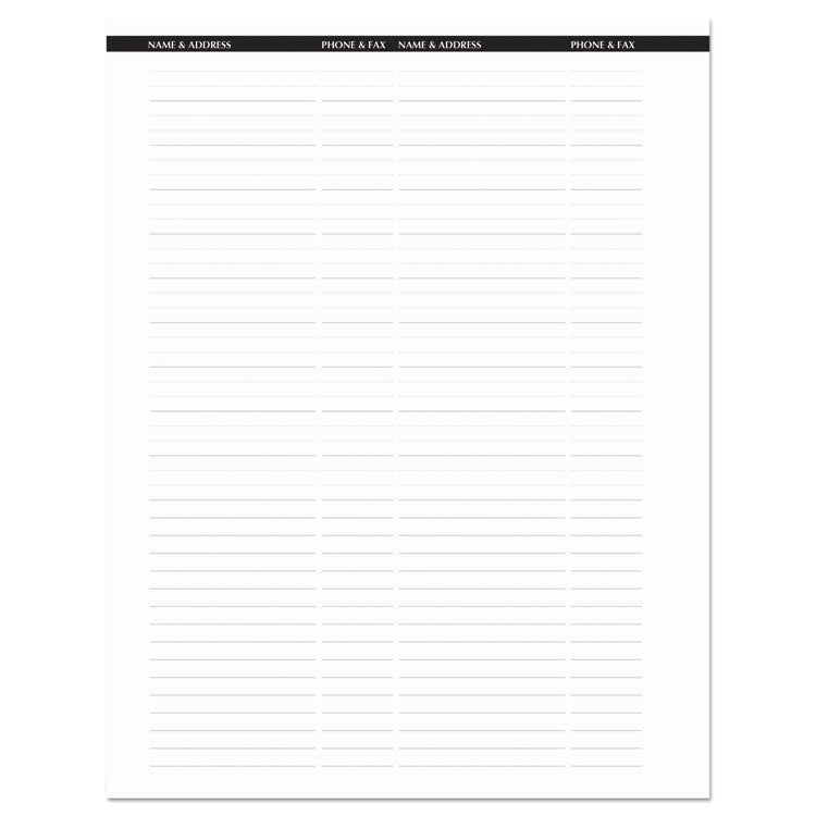 Recycled Professional Weekly Planner, 15-Minute Appts, 11 x 8.5, Black Wirebound Soft Cover, 12-Month (Jan to Dec): 2025