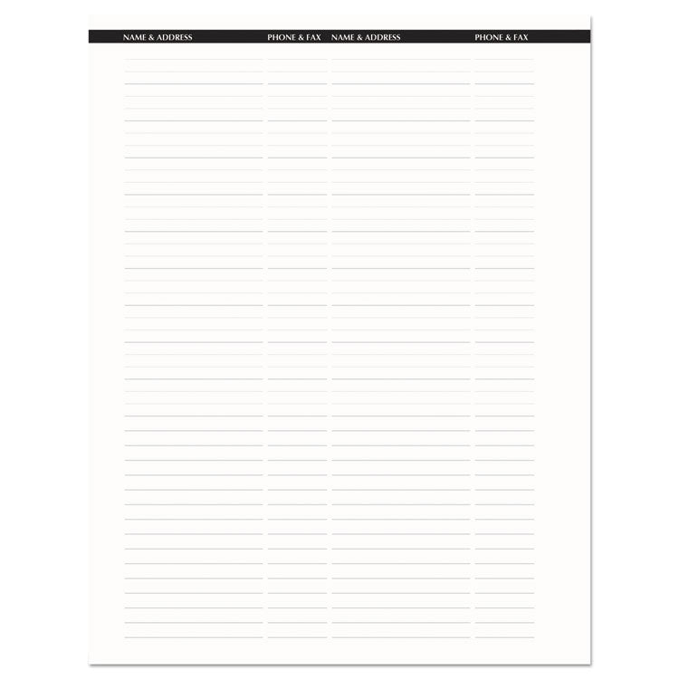Recycled Professional Weekly Planner, 15-Minute Appts, 11 x 8.5, Blue Wirebound Soft Cover, 12-Month (Jan to Dec): 2025