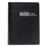 Memo Size Daily Appointment Book with 15-Minute Schedule, 8 x 5, Black Cover, 12-Month (Jan to Dec): 2025