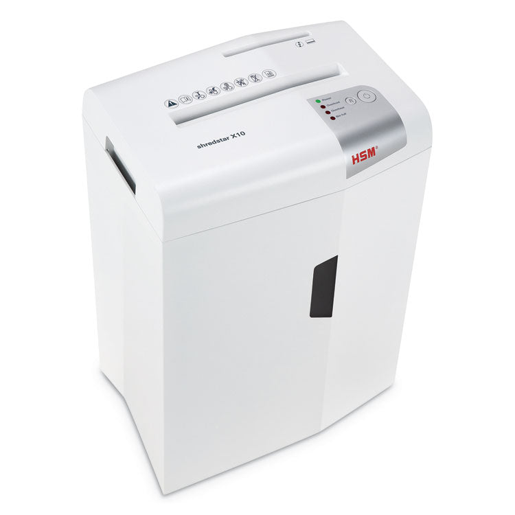 Shredstar X10 Cross-Cut Shredder, 10 Manual Sheet Capacity