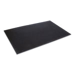 Crown-Tred Indoor/outdoor Scraper Mat, Rubber, 43.75 X 66.75, Black