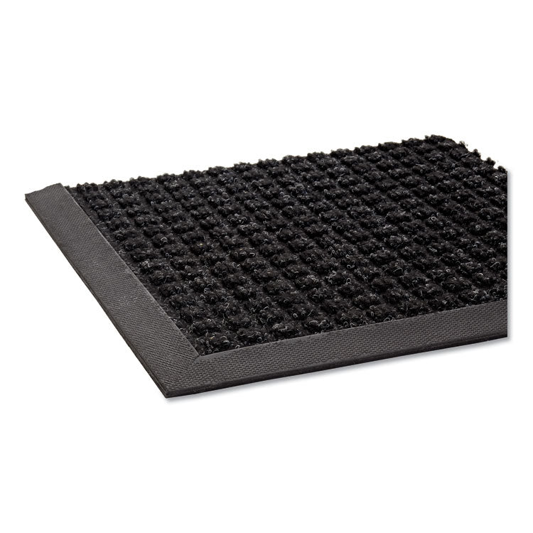 Super-Soaker Wiper Mat With Gripper Bottom, Polypropylene, 46 X 72, Charcoal