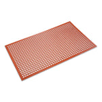 Safewalk-Light Heavy-Duty Anti-Fatigue Mat, Rubber, 36 X 60, Terra Cotta