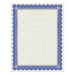 Parchment Certificates, Academic, 8.5 X 11, Ivory With Blue/silver Foil Border, 15/pack