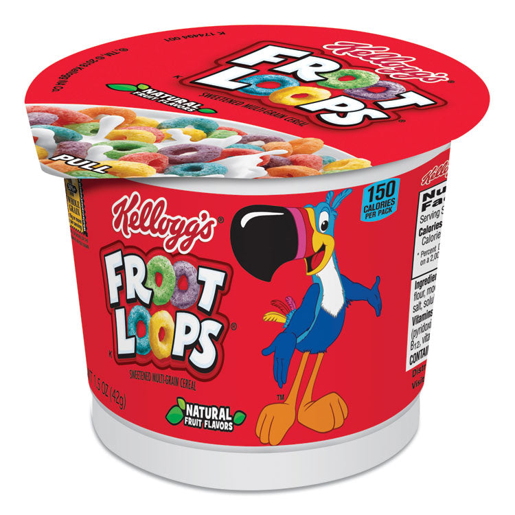 Froot Loops Breakfast Cereal, Single-Serve 1.5 Oz Cup, 6/box