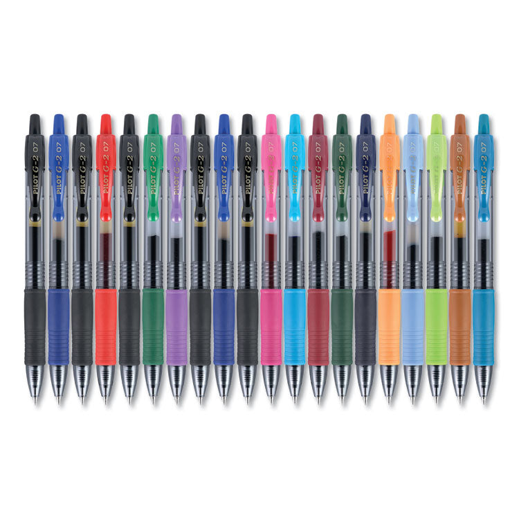 G2 Premium Gel Pen Convenience Pack, Retractable, Fine 0.7 mm, Assorted Ink and Barrel Colors, 20/Pack