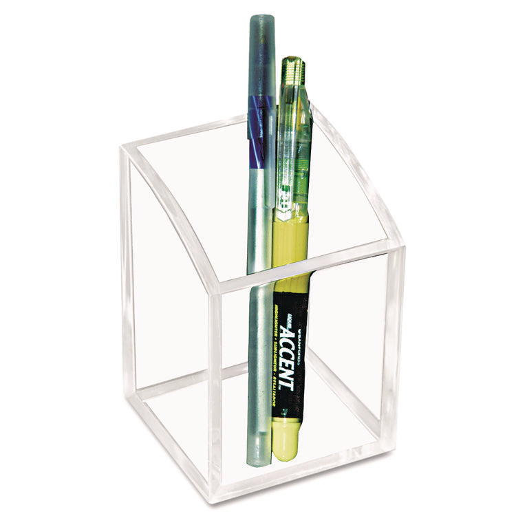 Acrylic Pencil Cup, 2.8 x 2.8 x 4, Clear