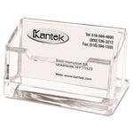 Acrylic Business Card Holder, Holds 80 Cards, 4.1 x 1.9 x 2.1, Clear