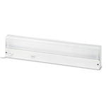 Low-Profile Under-Cabinet LED-Tube Light Fixture with (1) 9 W LED Tube, Steel Housing, 18.25" x 4" x 1.75", White