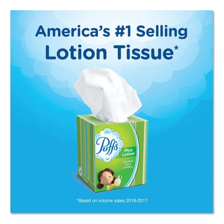 Plus Lotion Facial Tissue, 2-Ply, White, 56 Sheets/Box, 24 Boxes/Carton