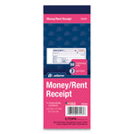 Receipt Book, Three-Part Carbonless, 2.75 x 7.19, 50 Forms Total