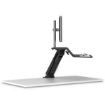 Lotus Rt Sit-Stand Workstation, 48" X 30" X 42.2" To 49.2", Black