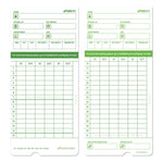 Time Clock Cards For Upunch Hn1000/hn3000/hn3600, Two Sides, 7.5 X 3.5, 100/pack
