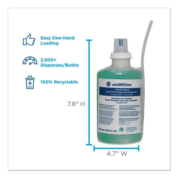 GP enMotion Counter Mount Foam Soap Refill, Tranquil Aloe Scent, 1,800 mL, 2/Carton
