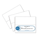 Scored Tent Cards, 4.25 X 11, White,1 Card/sheet, 50 Sheets/box