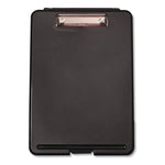 Storage Clipboard, 0.5" Clip Capacity, Holds 8.5 x 11 Sheets, Black