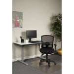 Alera Etros Series Mesh Mid-Back Petite Multifunction Chair, Supports Up To 275 Lb, 17.16" To 20.86" Seat Height, Black