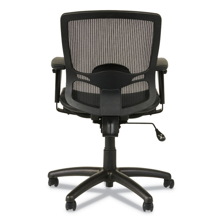 Alera Etros Series Suspension Mesh Mid-Back Synchro Tilt Chair, Supports Up To 275 Lb, 15.74" To 19.68" Seat Height, Black