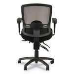 Alera Etros Series Mesh Mid-Back Petite Multifunction Chair, Supports Up To 275 Lb, 17.16" To 20.86" Seat Height, Black