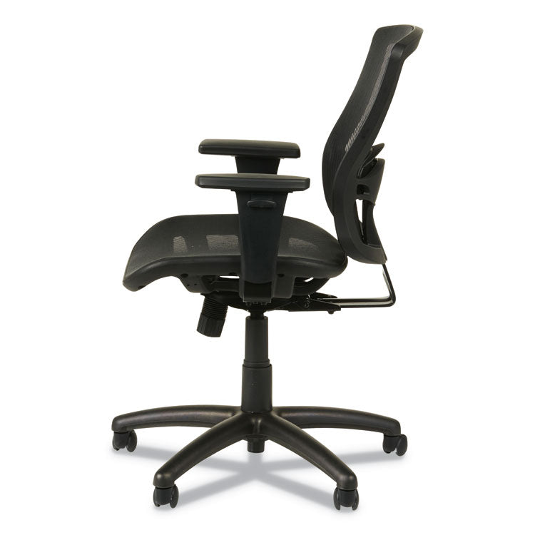 Alera Etros Series Suspension Mesh Mid-Back Synchro Tilt Chair, Supports Up To 275 Lb, 15.74" To 19.68" Seat Height, Black