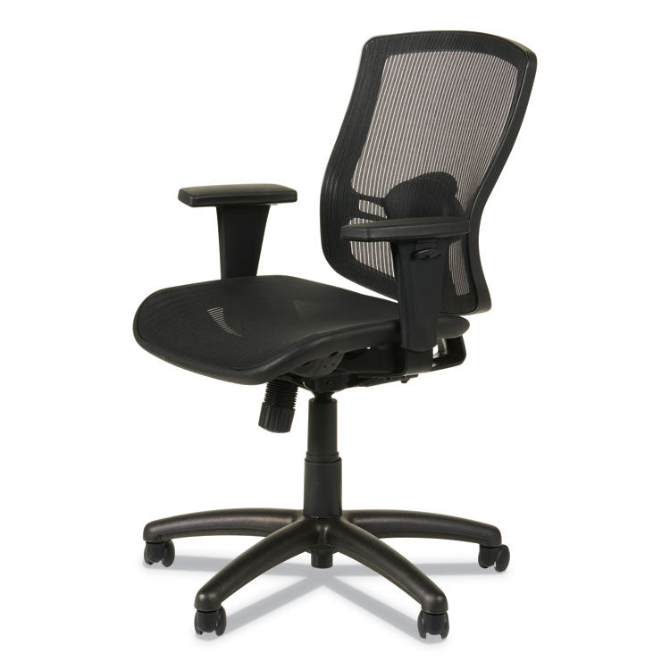Alera Etros Series Suspension Mesh Mid-Back Synchro Tilt Chair, Supports Up To 275 Lb, 15.74" To 19.68" Seat Height, Black