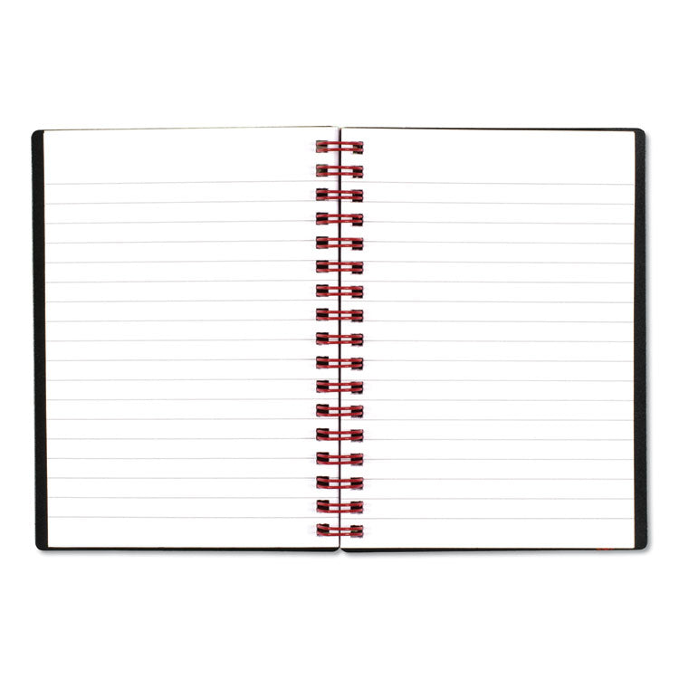 Flexible Cover Twinwire Notebooks, SCRIBZEE Compatible, 1-Subject, Wide/Legal Rule, Black/Red Cover, (70) 5.88 x 4.13 Sheets