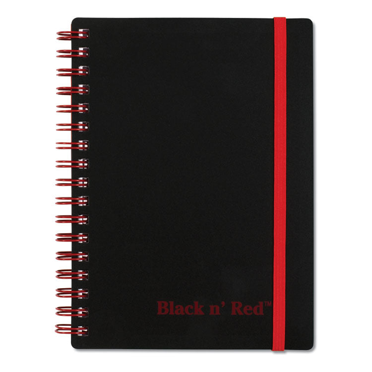Flexible Cover Twinwire Notebooks, SCRIBZEE Compatible, 1-Subject, Wide/Legal Rule, Black/Red Cover, (70) 5.88 x 4.13 Sheets